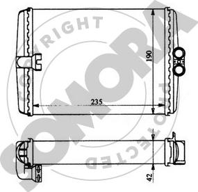 Somora 171250 - Теплообменник, отопление салона autosila-amz.com