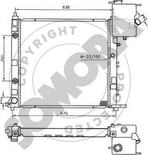 Somora 173040B - Радиатор, охлаждение двигателя autosila-amz.com