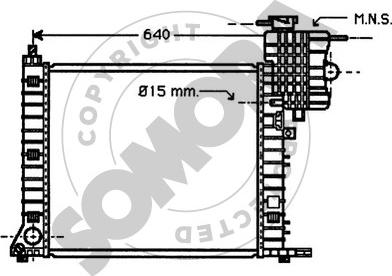 Somora 173041 - Радиатор, охлаждение двигателя autosila-amz.com