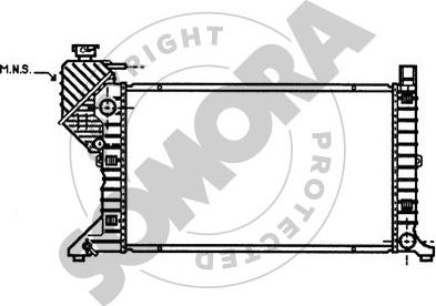 Somora 172240 - Радиатор, охлаждение двигателя autosila-amz.com