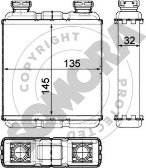 Somora 340150 - Теплообменник, отопление салона autosila-amz.com