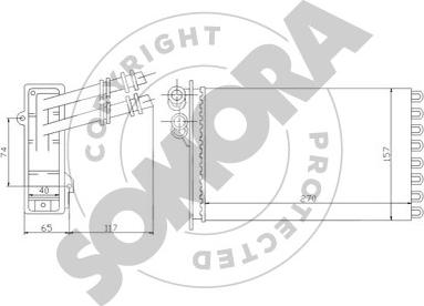 Somora 350950 - Теплообменник, отопление салона autosila-amz.com