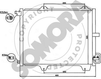 Somora 304060 - Конденсатор кондиционера autosila-amz.com