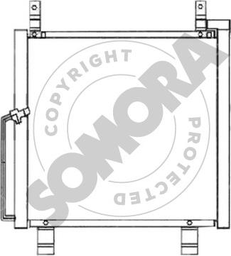 Somora 300260 - Конденсатор кондиционера autosila-amz.com