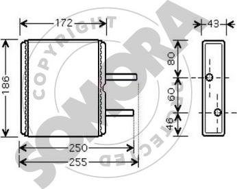 Somora 303050 - Теплообменник, отопление салона autosila-amz.com