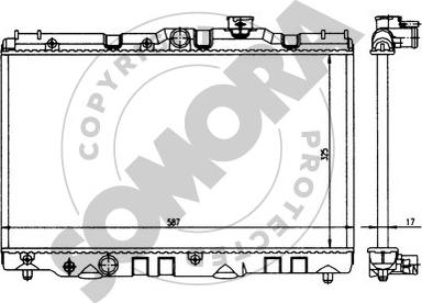 Somora 314040 - Радиатор, охлаждение двигателя autosila-amz.com