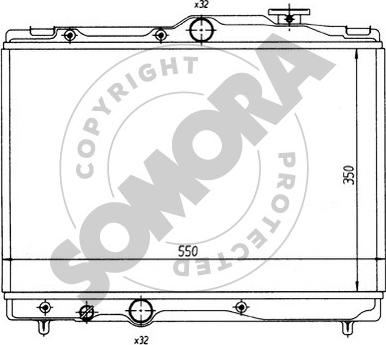 Somora 314142 - Радиатор, охлаждение двигателя autosila-amz.com