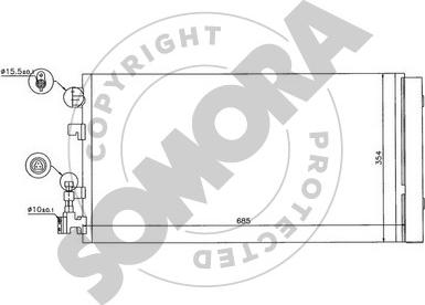 Somora 248060 - Конденсатор кондиционера autosila-amz.com