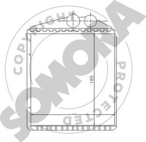 Somora 210650 - Теплообменник, отопление салона autosila-amz.com