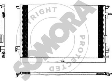 Somora 210660 - Конденсатор кондиционера autosila-amz.com