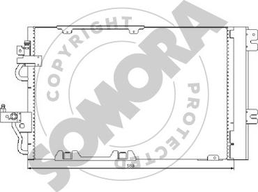 Somora 211860B - Конденсатор кондиционера autosila-amz.com