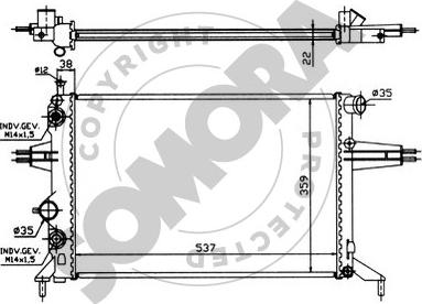 Somora 211745 - Радиатор, охлаждение двигателя autosila-amz.com