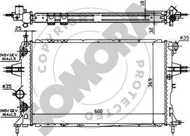 Somora 211742 - Радиатор, охлаждение двигателя autosila-amz.com