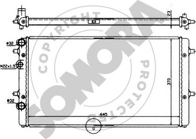 Somora 280440 - Радиатор, охлаждение двигателя autosila-amz.com