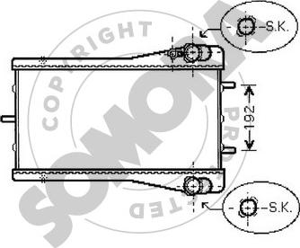 Somora 231040BR - Радиатор, охлаждение двигателя autosila-amz.com