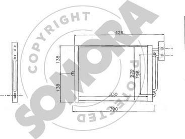 Somora 231060 - Конденсатор кондиционера autosila-amz.com