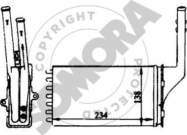 Somora 224 150 - Теплообменник, отопление салона autosila-amz.com