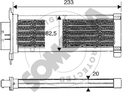 Somora 221550A - Теплообменник, отопление салона autosila-amz.com