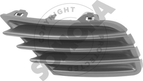 Somora 221526BR - Решетка вентиляционная в бампере autosila-amz.com
