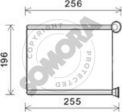 Somora 223550 - Теплообменник, отопление салона autosila-amz.com