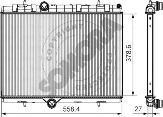 Somora 227040B - Радиатор, охлаждение двигателя autosila-amz.com