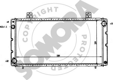 Somora 271041 - Радиатор, охлаждение двигателя autosila-amz.com