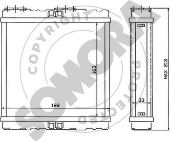 Somora 271250 - Теплообменник, отопление салона autosila-amz.com