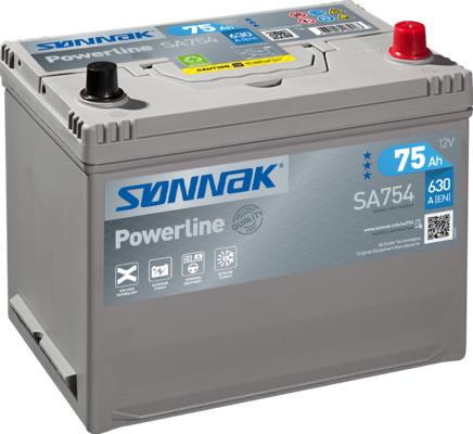 Sonnak SA754 - Стартерная аккумуляторная батарея, АКБ autosila-amz.com