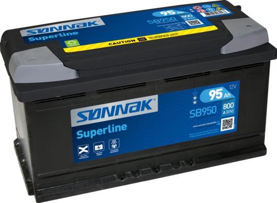 Sonnak SB950 - Стартерная аккумуляторная батарея, АКБ autosila-amz.com