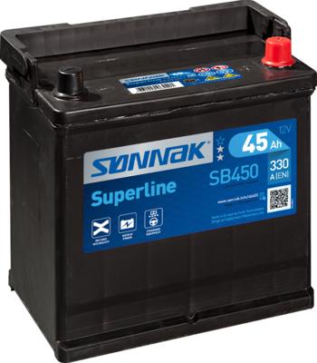 Sonnak SB450 - Стартерная аккумуляторная батарея, АКБ autosila-amz.com