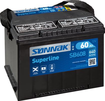 Sonnak SB558 - Стартерная аккумуляторная батарея, АКБ autosila-amz.com