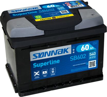 Sonnak SB602 - Стартерная аккумуляторная батарея, АКБ autosila-amz.com