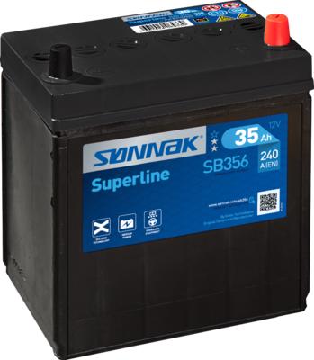 Sonnak SB356 - Стартерная аккумуляторная батарея, АКБ autosila-amz.com