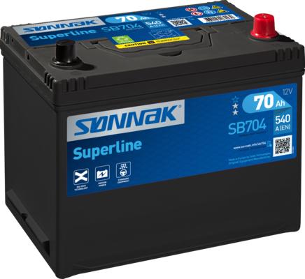 Sonnak SB704 - Стартерная аккумуляторная батарея, АКБ autosila-amz.com