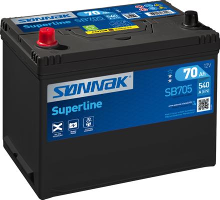 Sonnak SB705 - Стартерная аккумуляторная батарея, АКБ autosila-amz.com