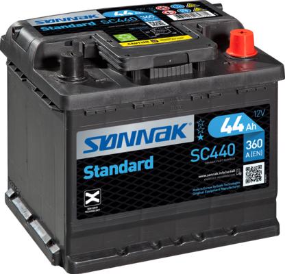 Sonnak SC440 - Стартерная аккумуляторная батарея, АКБ autosila-amz.com