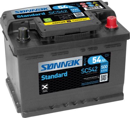 Sonnak SC542 - Стартерная аккумуляторная батарея, АКБ autosila-amz.com