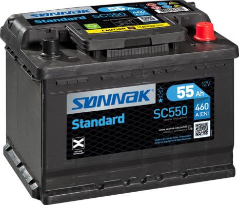 Sonnak SC550 - Стартерная аккумуляторная батарея, АКБ autosila-amz.com