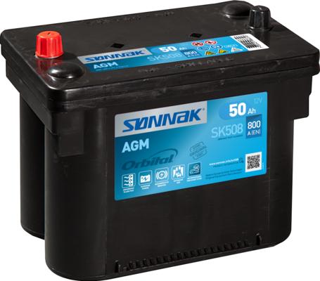 Sonnak SK508 - Стартерная аккумуляторная батарея, АКБ autosila-amz.com