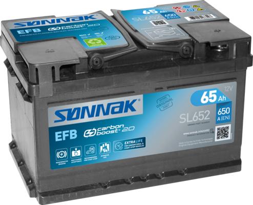 Sonnak SL652 - Стартерная аккумуляторная батарея, АКБ autosila-amz.com