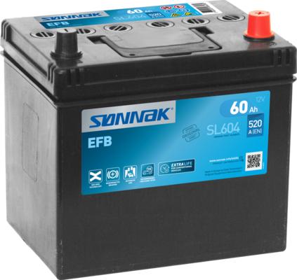 Sonnak SL604 - Стартерная аккумуляторная батарея, АКБ autosila-amz.com