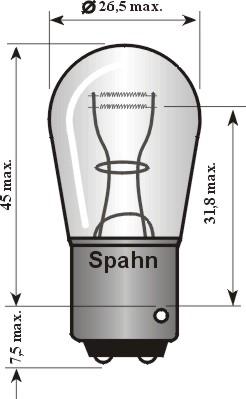 Spahn Glühlampen BL2015 - Лампа накаливания, фонарь сигнала тормоза / задний габаритный autosila-amz.com