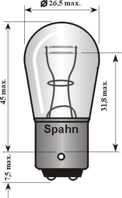 Spahn Glühlampen BL2014 - Лампа накаливания, фонарь указателя поворота autosila-amz.com