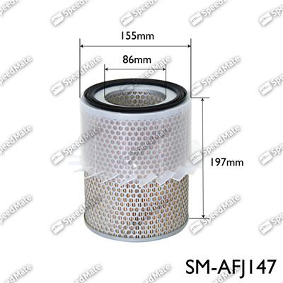 SpeedMate SM-AFJ147 - Воздушный фильтр, двигатель autosila-amz.com