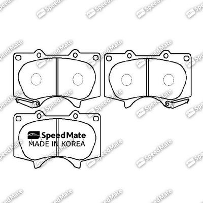 SpeedMate SM-BPJ014 - Тормозные колодки, дисковые, комплект autosila-amz.com