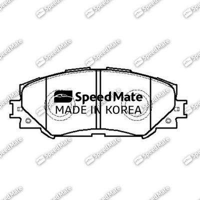 SpeedMate SM-BPJ025 - Тормозные колодки, дисковые, комплект autosila-amz.com