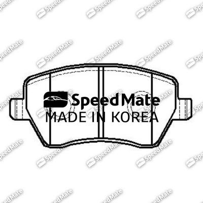 SpeedMate SM-BPJ027 - Тормозные колодки, дисковые, комплект autosila-amz.com