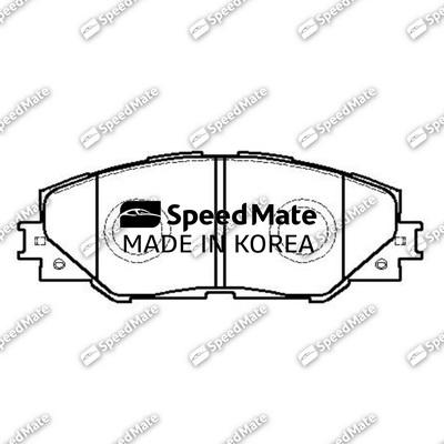 SpeedMate SM-BPJ206 - Тормозные колодки, дисковые, комплект autosila-amz.com