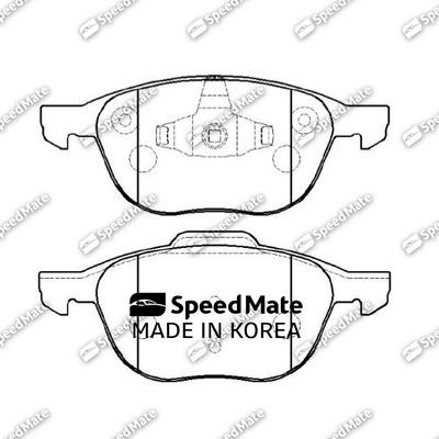 SpeedMate SM-BPU128 - Тормозные колодки, дисковые, комплект autosila-amz.com