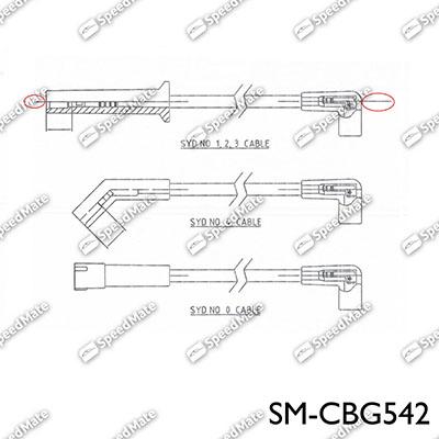SpeedMate SM-CBG542 - Комплект проводов зажигания autosila-amz.com